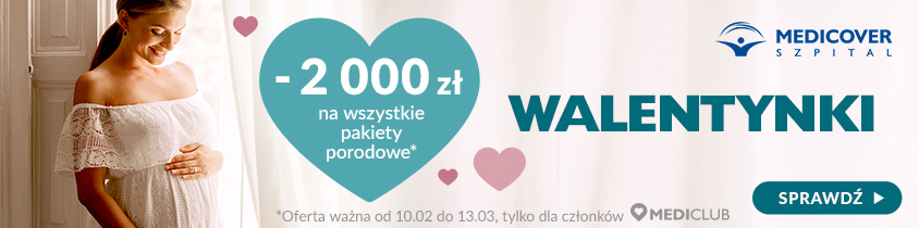 Pakiet porodowy - Poród naturalny - Oferta Walentynkowa